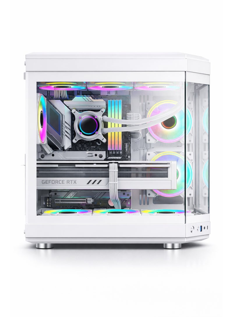 Game Sekret Fusion Gaming PC - Intel Core i7-14700K | GeForce RTX 5070 12GB | 32GB DDR5 RAM-1TB NVMe SSD | 360mm w/LCD Liquid Cooler-Z790 MB-850W Gold PSU | WiFi-Bluetooth-Windows 11 Pro | Game Sekret Desktop Computer | 1 Year Warranty white - Image 2